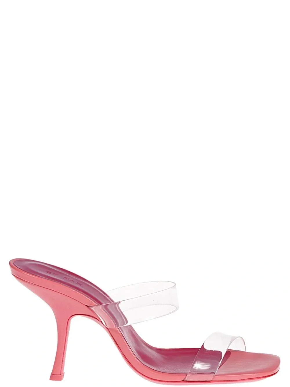 BRAND NEW by far sequin Clara Sandals 95mm transparent strap